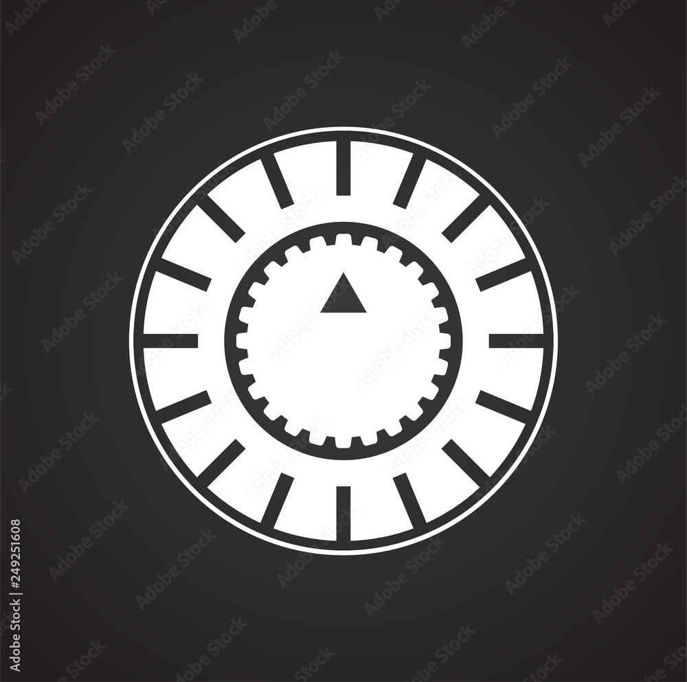 Fototapete Electric ware icon on black background for graphic and web design, Modern simple vector sign. Internet concept. Trendy symbol for website design web button or mobile app