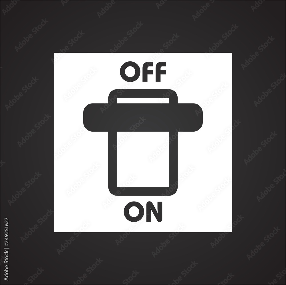 Fototapete electric ware icon on black background for graphic and web design, modern simple vector sign. intern
