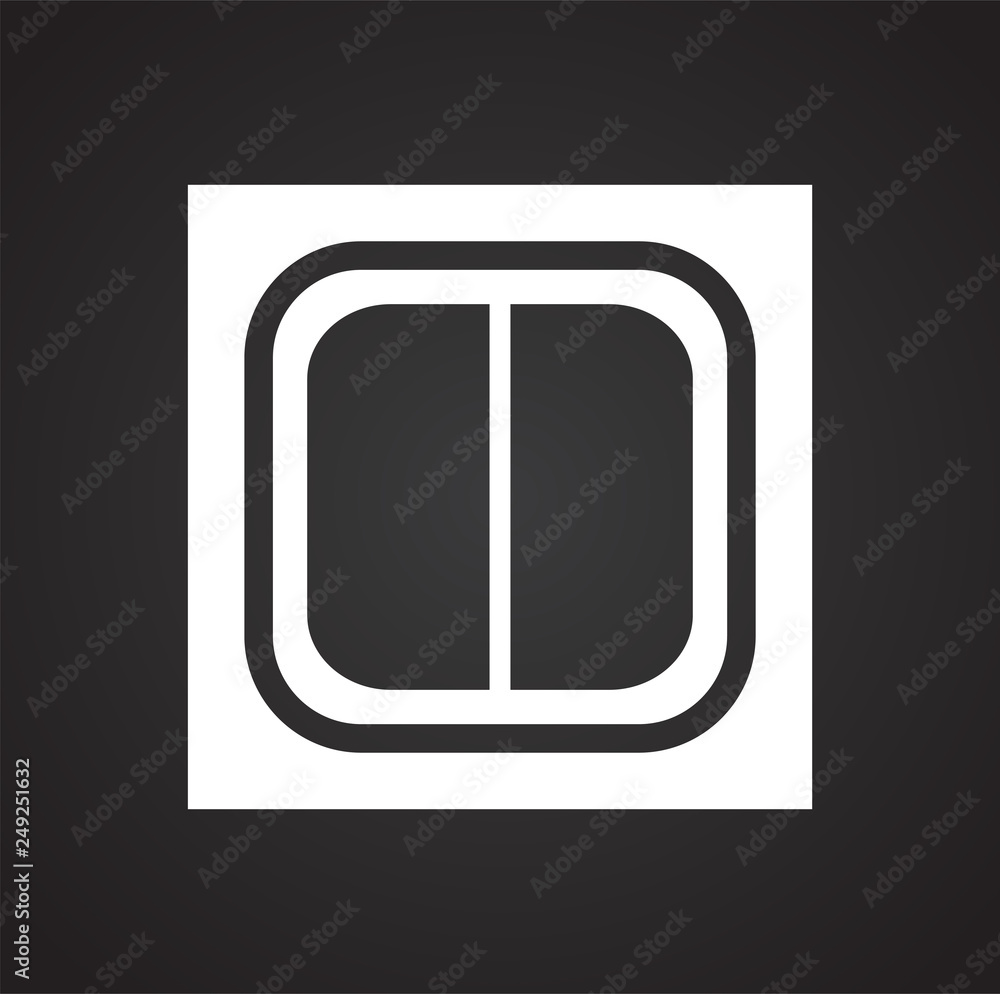 Fototapete Electric ware icon on black background for graphic and web design, Modern simple vector sign. Internet concept. Trendy symbol for website design web button or mobile app