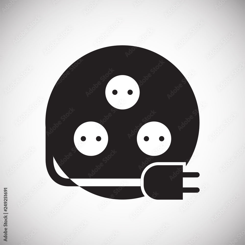 Fototapete Electric ware icon on white background for graphic and web design, Modern simple vector sign. Internet concept. Trendy symbol for website design web button or mobile app