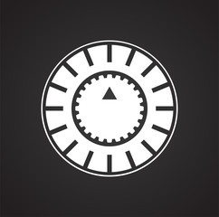 Electric ware icon on black background for graphic and web design, Modern simple vector sign. Internet concept. Trendy symbol for website design web button or mobile app