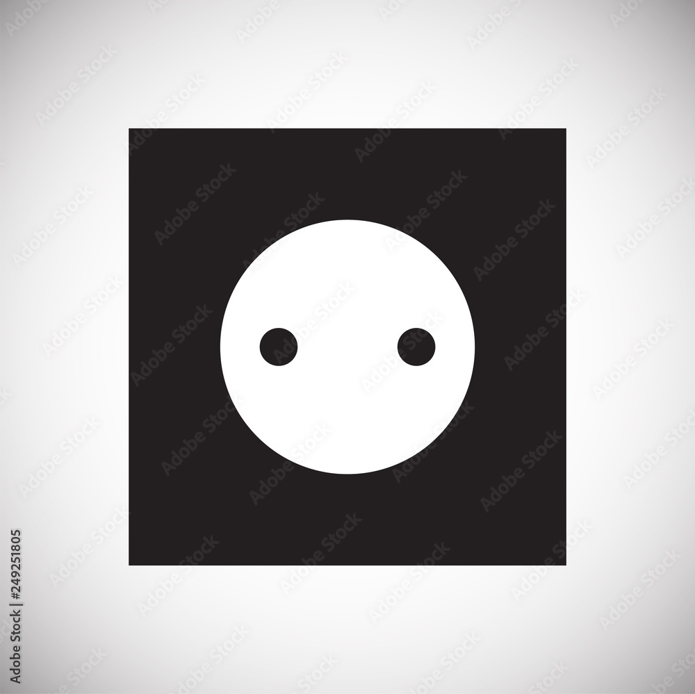 Fototapete Electric ware icon on white background for graphic and web design, Modern simple vector sign. Internet concept. Trendy symbol for website design web button or mobile app