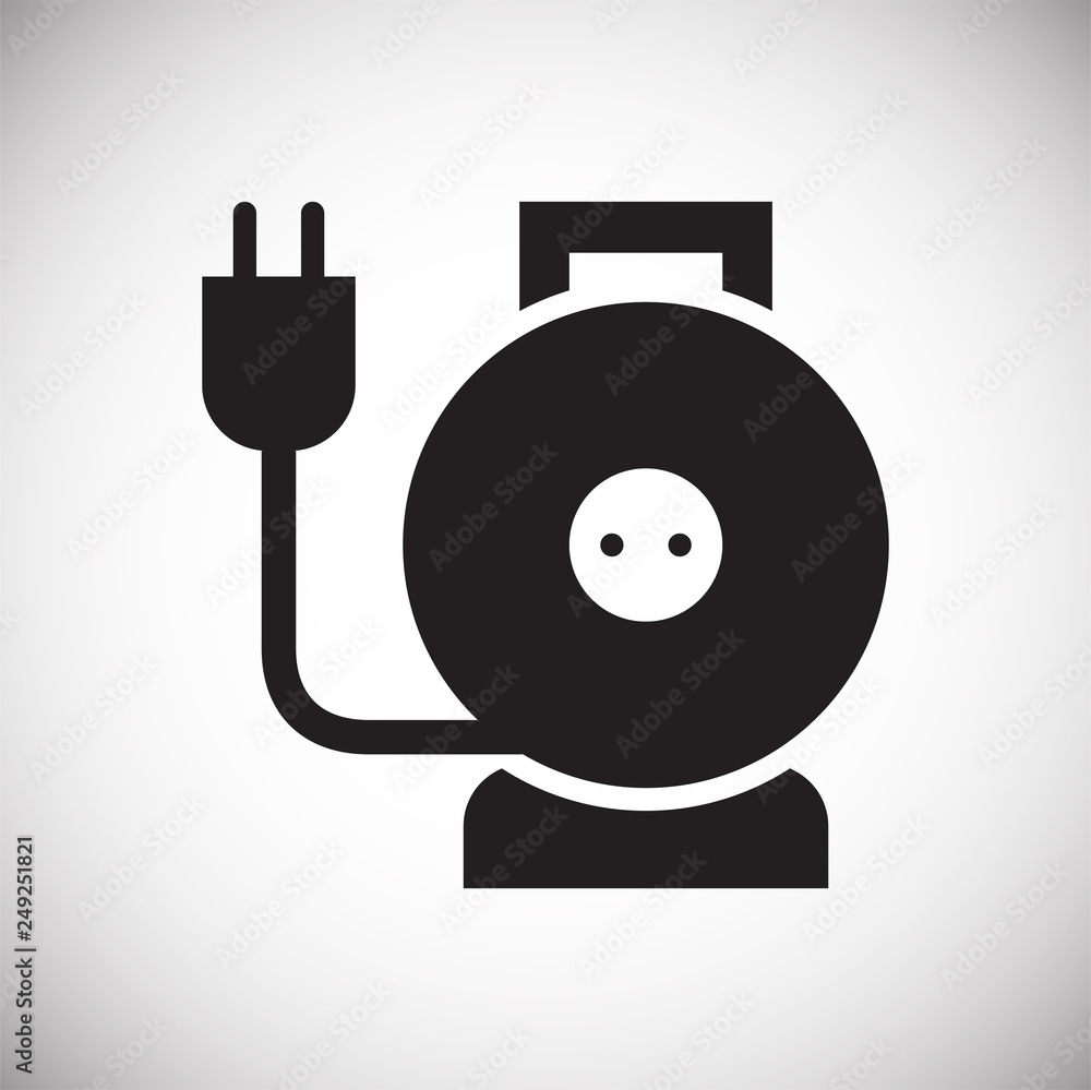 Fototapete Electric ware icon on white background for graphic and web design, Modern simple vector sign. Internet concept. Trendy symbol for website design web button or mobile app