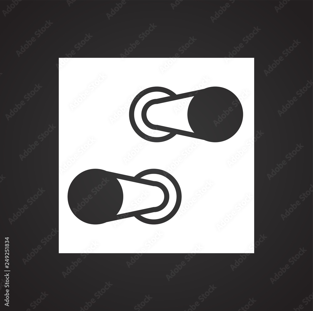 Fototapete Electric ware icon on black background for graphic and web design, Modern simple vector sign. Internet concept. Trendy symbol for website design web button or mobile app