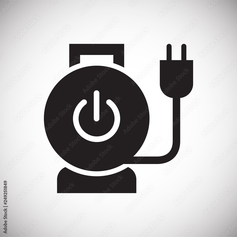 Poster electric ware icon on white background for graphic and web design, modern simple vector sign. intern