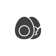 Eggs allergy vector icon. filled flat sign for mobile concept and web design. Food allergy simple glyph icon. Symbol, logo illustration. Pixel perfect vector graphics