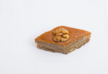 Paxlava or Pakhlava isolated national Azerbaijan Novruz pastry