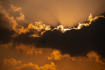 Dramatic sky over eastern Saudi Arabia