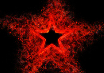 Obraz premium 抽象的な星