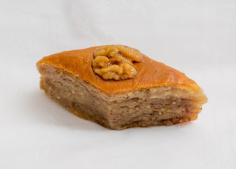 Paxlava or Pakhlava isolated national Azerbaijan Novruz pastry