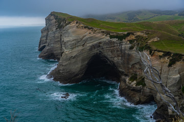 Obraz premium Able Tasman national park New Zealand, Tasman District South Island New Zealand, a spectacular rugged coastline at Cape Farewell in New Zealand.