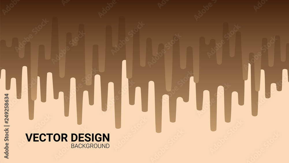 Poster abstract vintage backgrounds with dynamic color rounded shapes