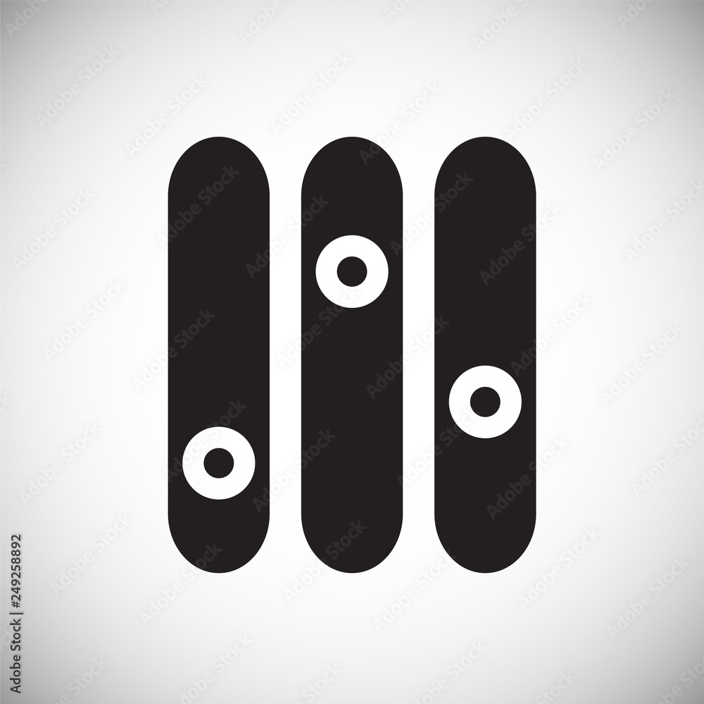 Poster equalizer icon on white background for graphic and web design, modern simple vector sign. internet c