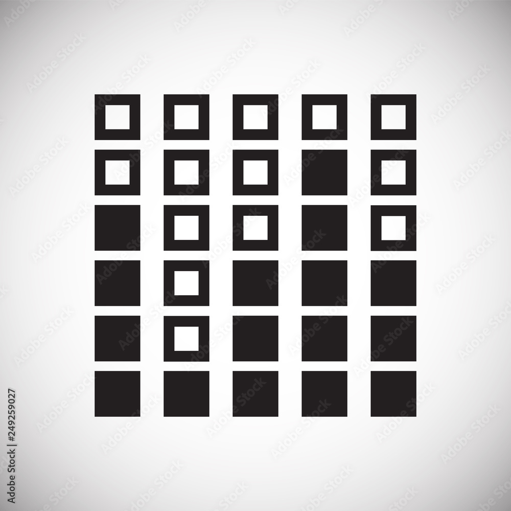 Poster equalizer icon on white background for graphic and web design, modern simple vector sign. internet c