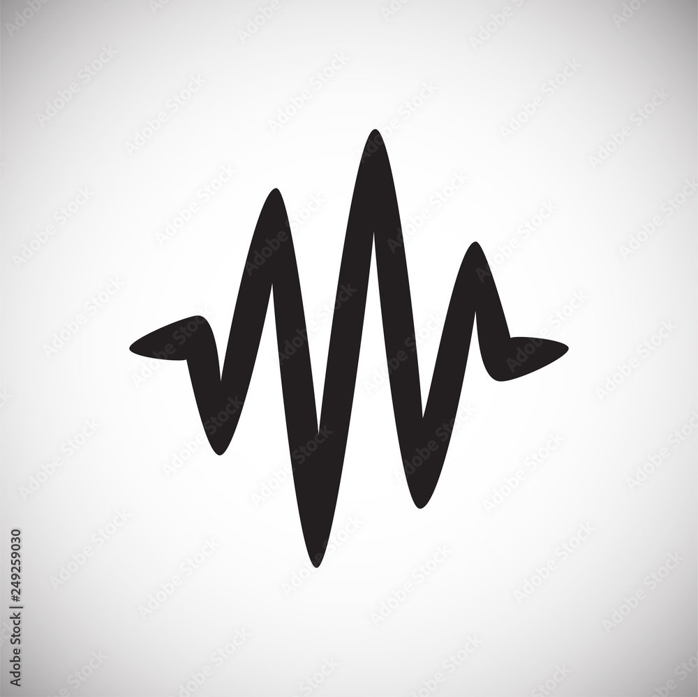 Poster equalizer icon on white background for graphic and web design, modern simple vector sign. internet c