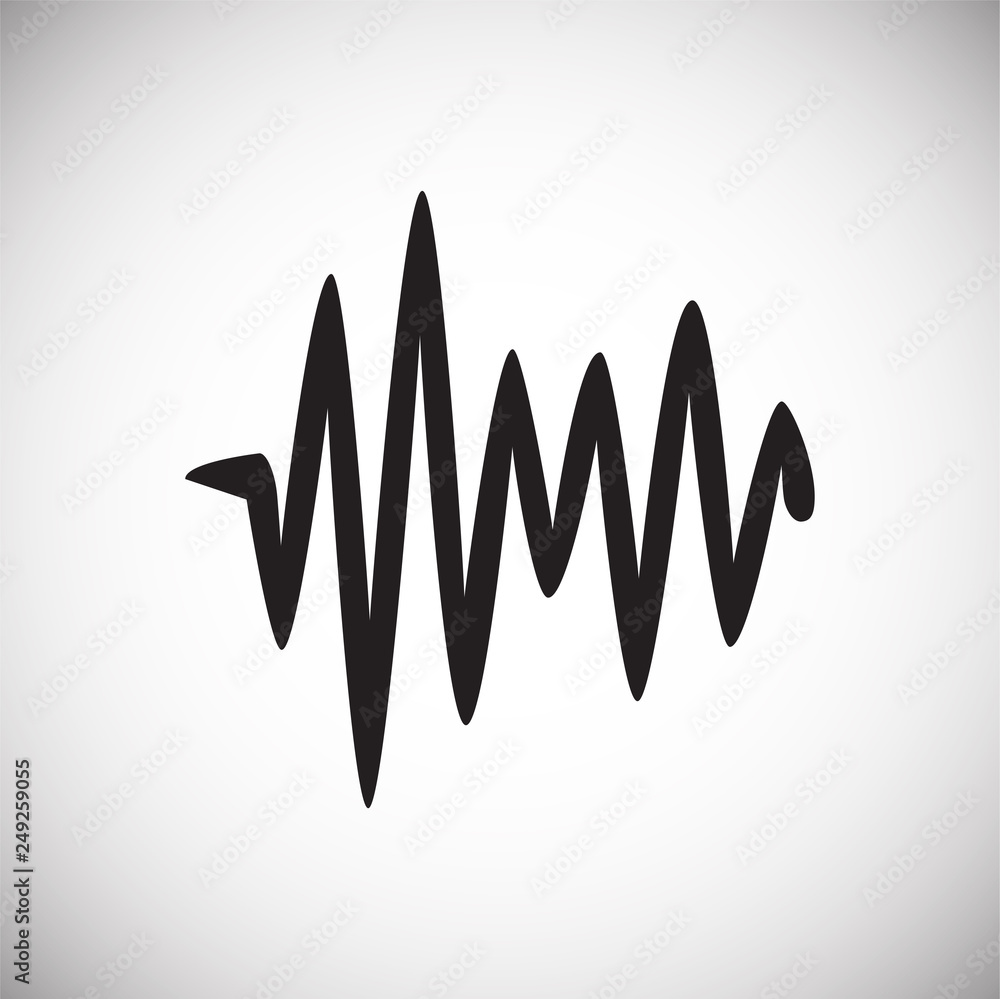 Poster equalizer icon on white background for graphic and web design, modern simple vector sign. internet c