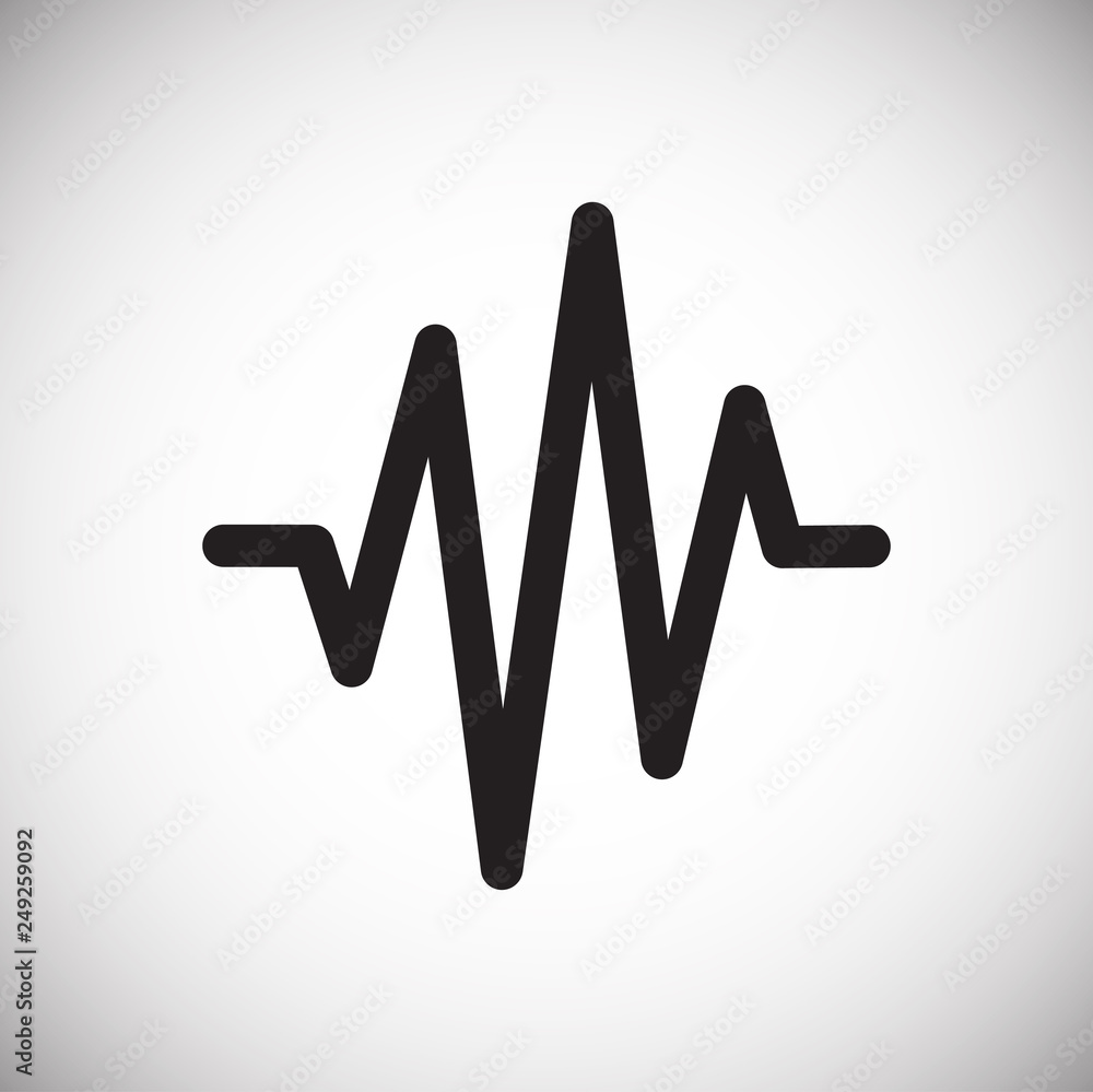 Poster equalizer icon on white background for graphic and web design, modern simple vector sign. internet c