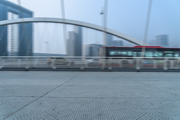 Dagu bridge with tianjin city skyline scenery,China.