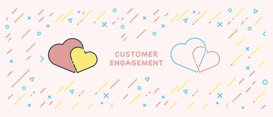 CUSTOMER ENGAGEMENT ICON CONCEPT