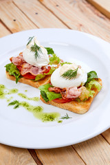 breakfast in the cafe