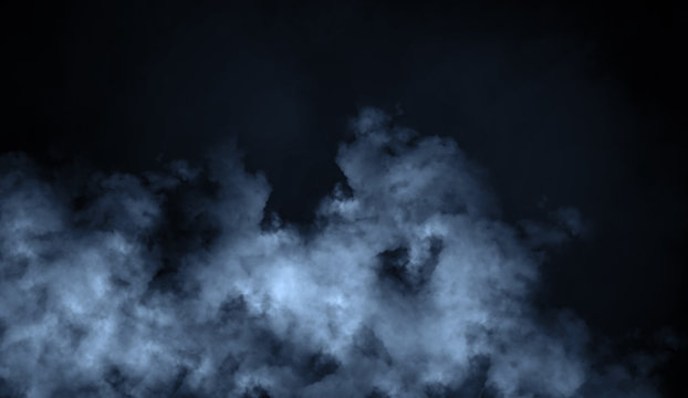 Stream blue misty texture . Smoke background for copyspace