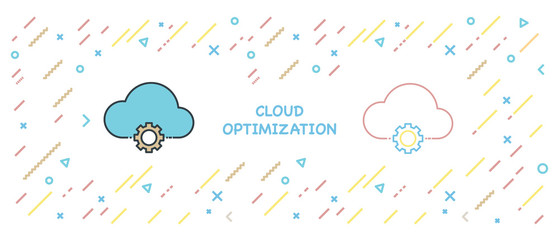 CLOUD OPTIMIZATION ICON CONCEPT