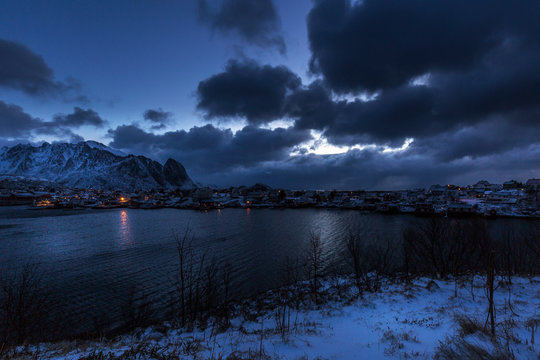 lake and sky, Lofoten, Norway