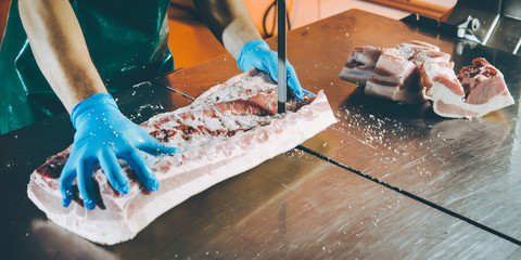 meat cutting factory