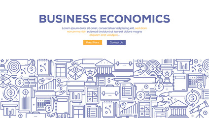 BUSINESS ECONOMICS BANNER CONCEPT