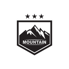Mountain logo design with vintage style