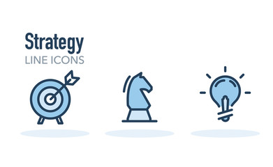 STRATEGY LINE ICONS