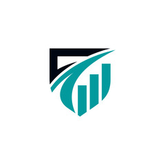 Abstract Shield Logo Image