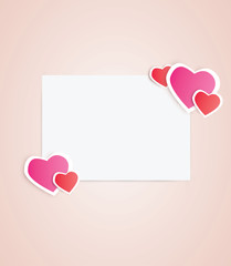 Valentine day background with heart shape balloons and empty space for your text. Valentine's day sale poster.