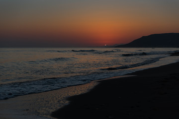 Sunrise  over the sea
