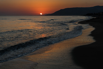 Sunrise  over the sea