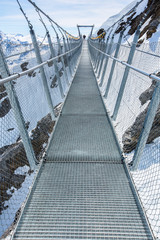 Titlis bridge in perspective - Gadmen, Switzerland