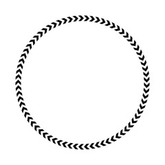 Chevron circle icon. Simple flat vector illustration