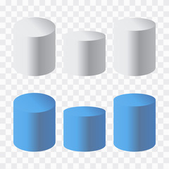 Podium isolated 3d vector. Podium and stand circular