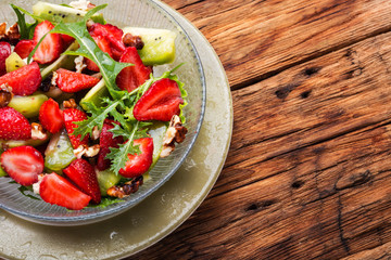 Fresh strawberry salad