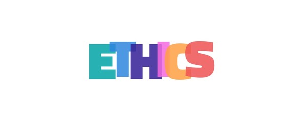 Ethics word concept