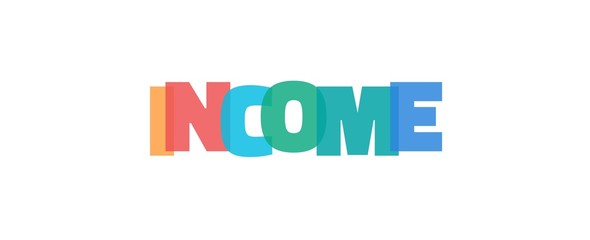 Income word concept
