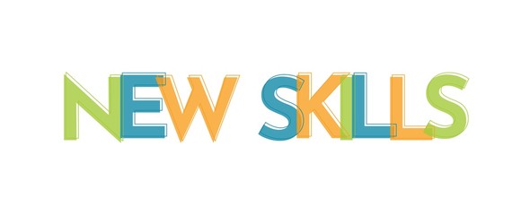 New skills word concept