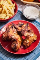 Tasty baked chicken wings