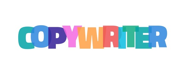 Copywriter word concept
