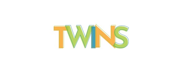 Twins word concept