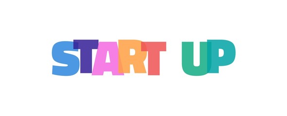 Start up word concept