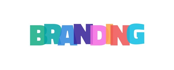 Branding word concept
