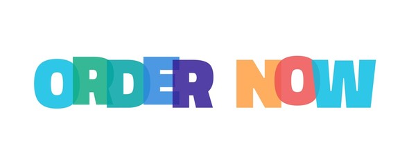 Order Now word concept