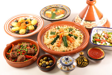 assorted arabian food