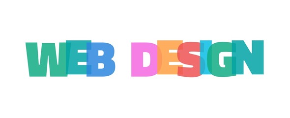 Web design word concept